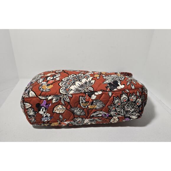 Vera Bradley Mickey & Minnie's Flirty Floral Potter's Clay Small East West Tote - Picture 6 of 14